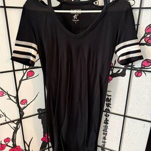 Almost Famous Black V-Neck Women's Dress